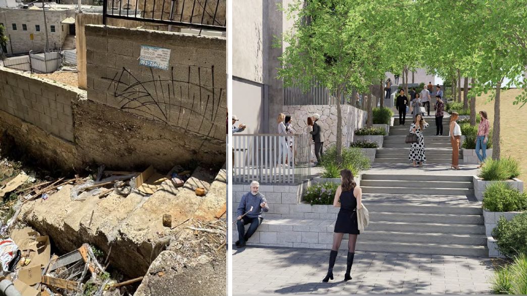 מעבר גוש חלב בחיפה לפני ואחרי מעבר גוש חלב בחיפה לפני ואחרי