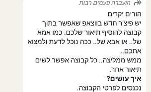 פיצ'ר הוספת תגי שם בוואטסאפ (צילום: whatsapp)