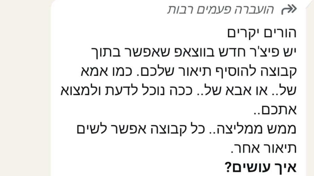 פיצ'ר הוספת תגי שם בוואטסאפ פיצ'ר הוספת תגי שם בוואטסאפ