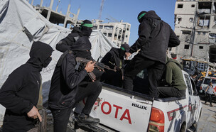 מחבלי חמאס (צילום: AP)