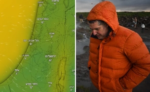 תחזית חורף קר (צילום: מיכאל גלעדי: פלאש 90 | Windy.com)