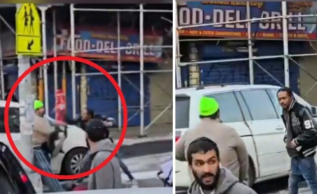 דקירה בניו יורק (צילום: צילום מסך)