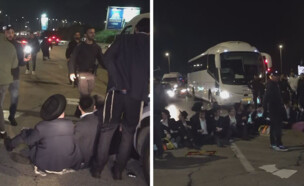 אשקלון: הפגנות החרדים נגד מעצרי עריקים