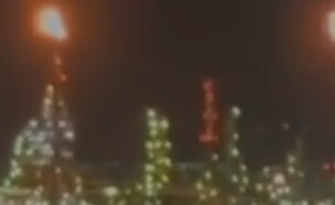 תקלה במתקן בזן בחיפה (צילום: רשתות חברתיות לפי סעיף 27 א')