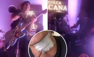 קרלוס סוארז התחשמל על הבמה (צילום: X, Instagram)