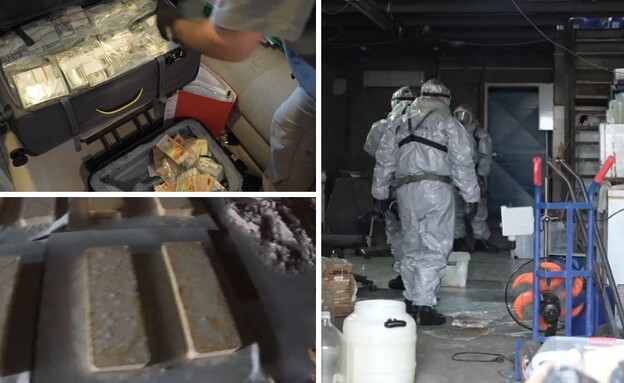 מפעל הסמים שאותר על ידי המשטרה