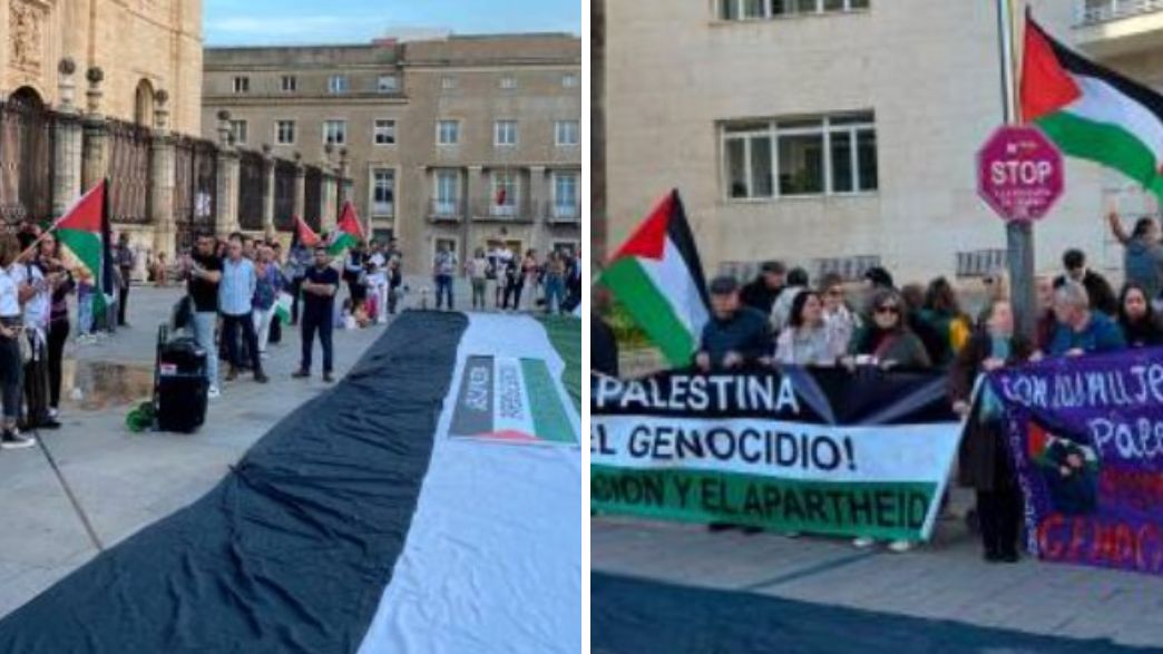 חאאן ספרד מחאה פרו פלסטינית 