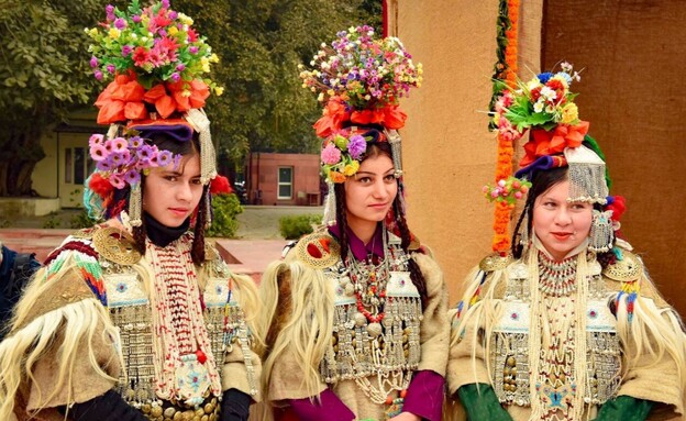 נשים צעירות ברוקפה עמק התינוקות לדאק הודו