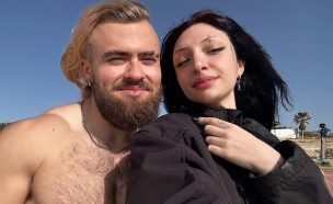 מישל גילפיקס ודוד מלינקוב, לפני שתקף אותה (צילום: באדיבות המצולם)