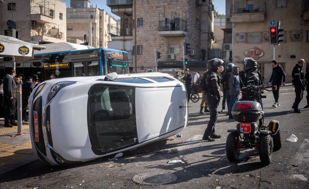 מהומה בשכונת סנהדריה בירושלים מהומה בשכונת סנהדריה בירושלים