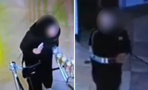 מכבה חנוכיה בקניון ויצמן (צילום: 27א')