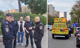 זירת הרצח וההתאבדות בבת ים (צילום: דוברות המשטרה)