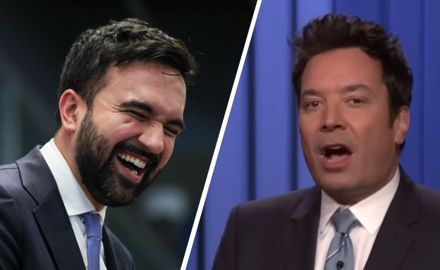 ג'ימי פאלון, זוהרן ממדאני (צילום: ANGELA WEISS / AFP via Getty Images | The Tonight Show Starring Jimmy Fallon)