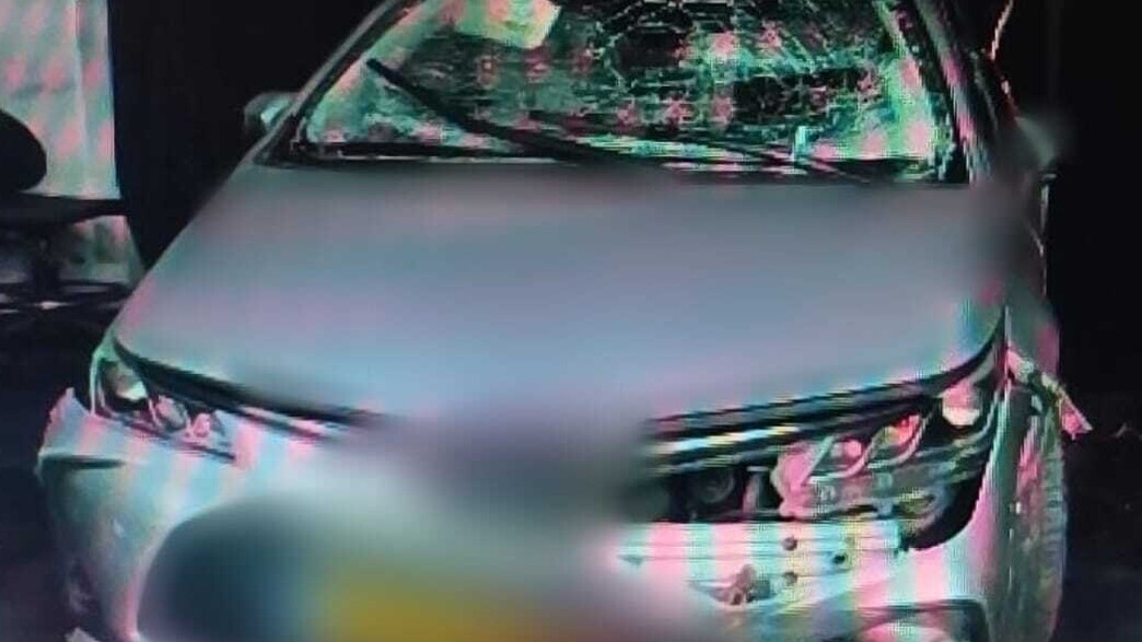 הרכב לאחר הפיצוץ 