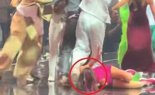 עדן גולן נופלת (צילום: TikTok)