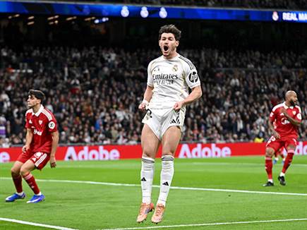 במשחק לא מאוד מרשים מבחינת הבלאנקוס (Angel Martinez/Getty Images)