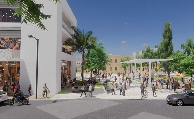 הדמיה של מתחם פיקוד דרום בעיר העתיקה בבאר שבע