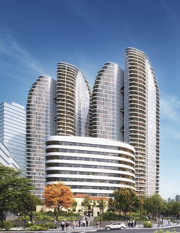 תחנה מרכזית ישנה שני מגדלי המגורים החדשים שייבנו ו