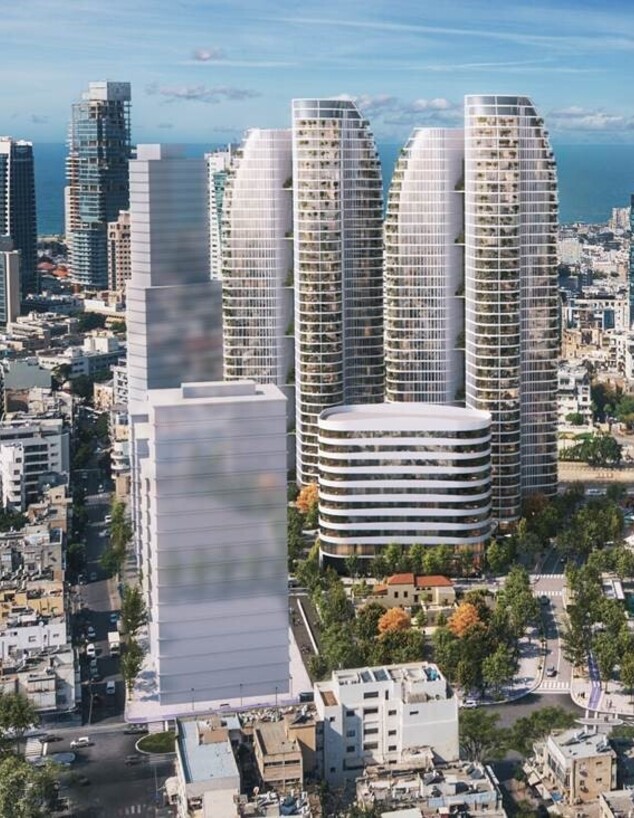 תחנה מרכזית ישנה שני מגדלי המגורים החדשים שייבנו ו