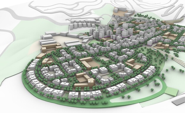 תכנית השער הדרומי" בצפת (הדמיה: פרחי צפריר אדריכלים)