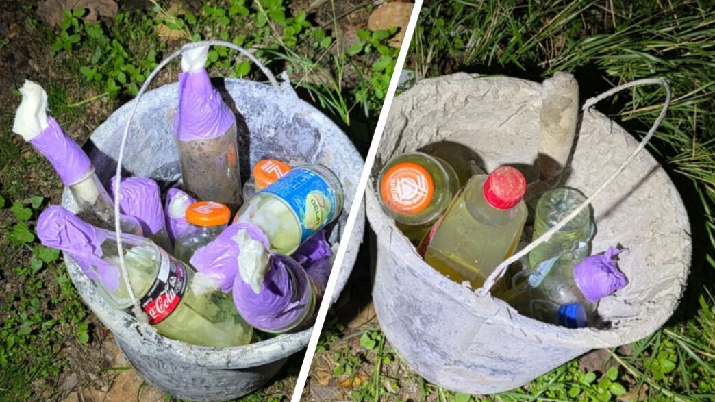 בקבוקי תבערה שנתפסו