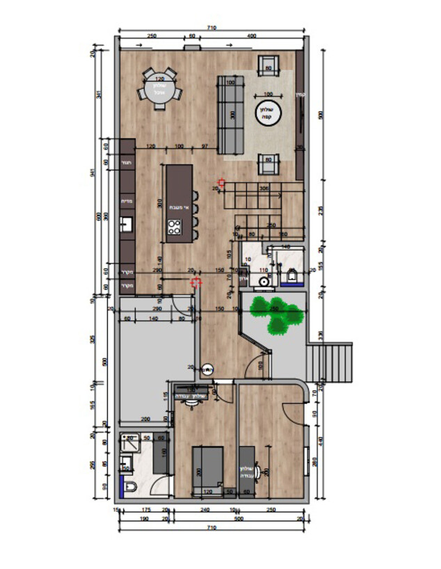 בית תהילה גור קומת כניסה עיצוב תהילה גור