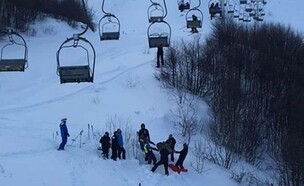 הרכבל שהתרסק במונטנגרו (צילום: רשתות חברתיות)