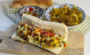 שווארמה כרובית (צילום: יעל קצב, mako אוכל)