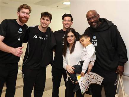 יותר גדול מכדורסל. (ספי מגריזו, מכבי Rapyd תל אביב) (צילום: ספורט 5)