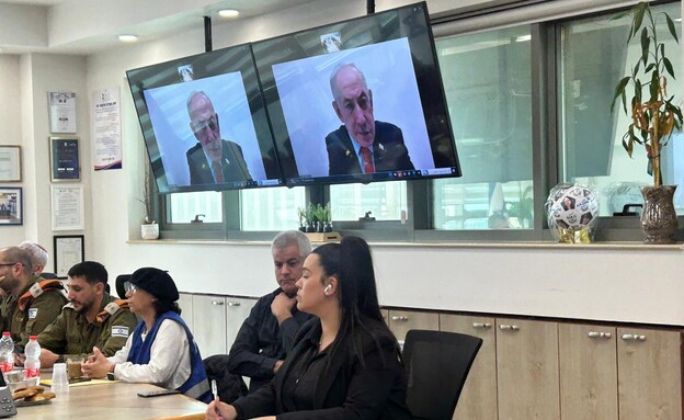 ראש הממשלה נתניהו בתרגיל בבית החולים זיו