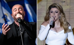 שרית חדד ועומר אדם (צילום: יונתן זינדל, חיים גולדברג, פלאש90)