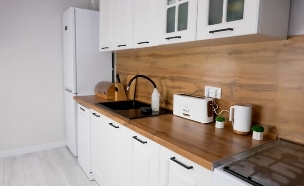 שיש במטבח עם מכשירי חשמל (צילום: shutterstock_Kseniia_Mnasina)