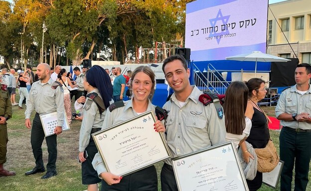 יובל והוד בטקס סיום מכללה לפיקוד טקטי 2022