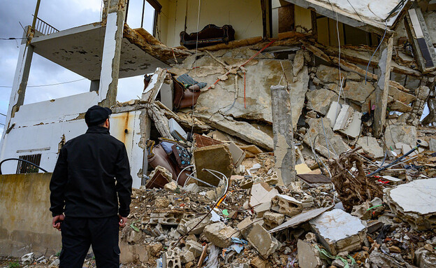 זירה שהותקפה מהאוויר