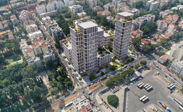 מתחם התפוז בכפר סבא (הדמיה: אלכס לובימוב, יחסי ציבור)