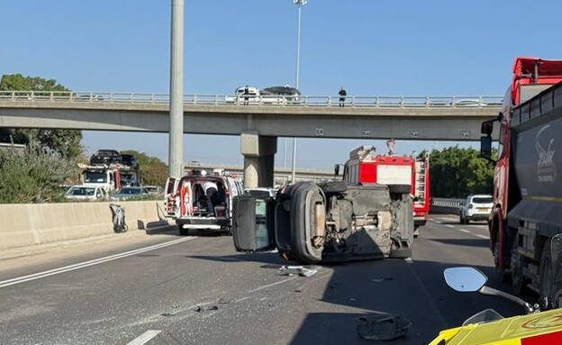 תאונת דרכים בכביש 6 סמוך למחלף קסם