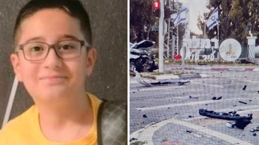 זירת התאונה הקטלנית ברמלה, אופיר יוסופוב ז"ל בן ה-10