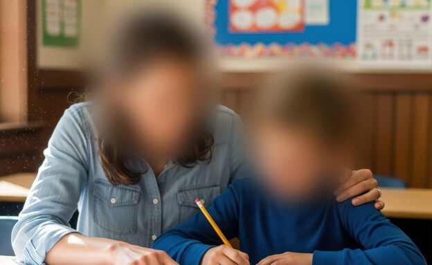 מורה ותלמיד - אילוסטרציה