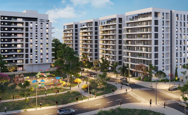 הדמיה של מבנה המגורים בלב לוד