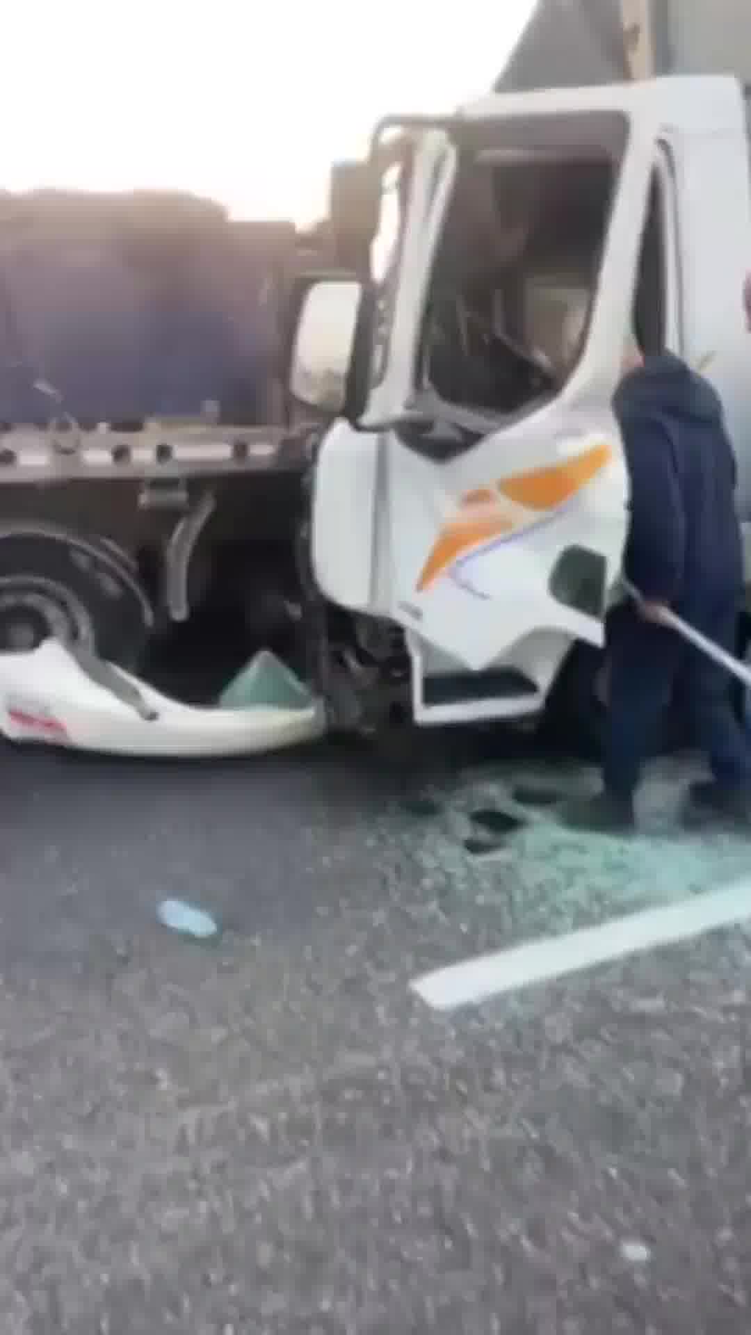 בן 54 נפצע בינוני בתאונת דרכים בין 2 משאיות בכביש 6 סמוך למחלף עירון