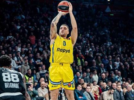 משחק סולידי לאקס הסרבים (Credit: Maccabi Rapyd Tel Aviv)