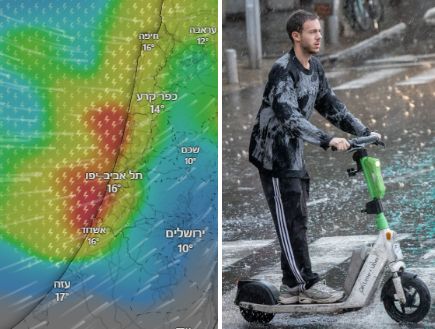 מערכת החורף נמשכת: גשמים, שיטפונות ושלג בחרמון