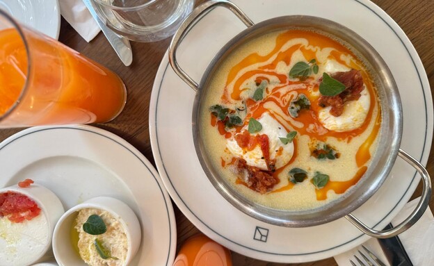 ארוחת בוקר בקפה רמב"ן (צילום: לין לוי, mako אוכל)