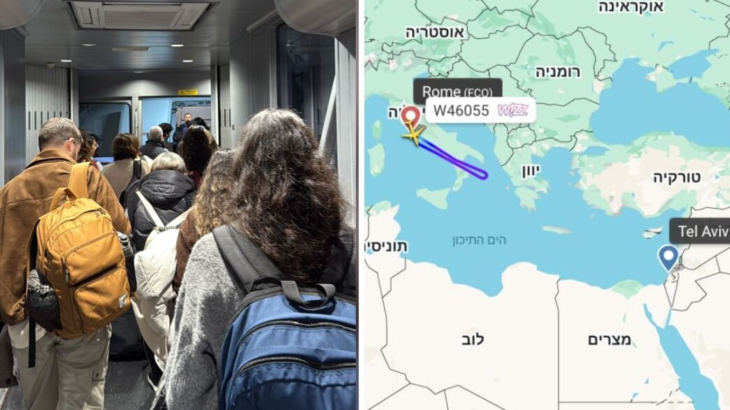 טיסה נאלצה לחזור