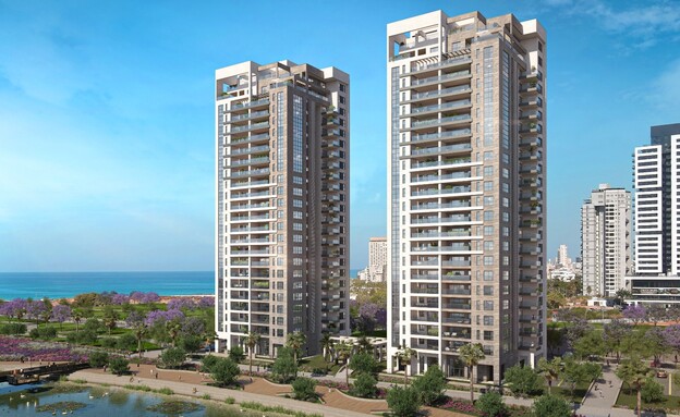 פנטהאוז  בפרויקט צרפתי sea&park של חברת צרפתי שמעון בשכונת פארק הי