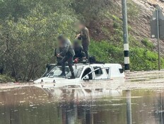 "לא היה לאן לברוח": הצפות ורוחות - עצים ורמזורים קרסו
