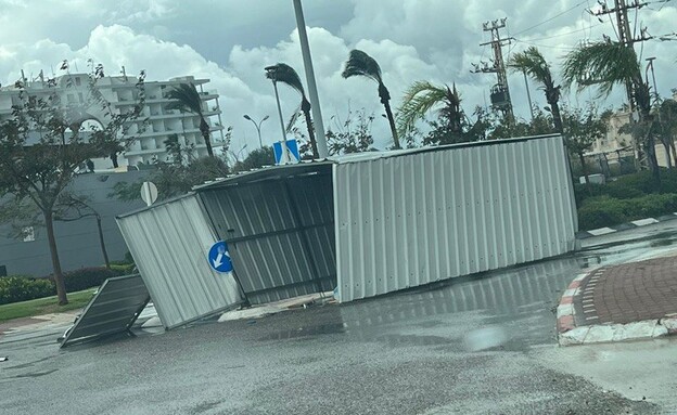נזכים בעכו בשל מזג האוויר