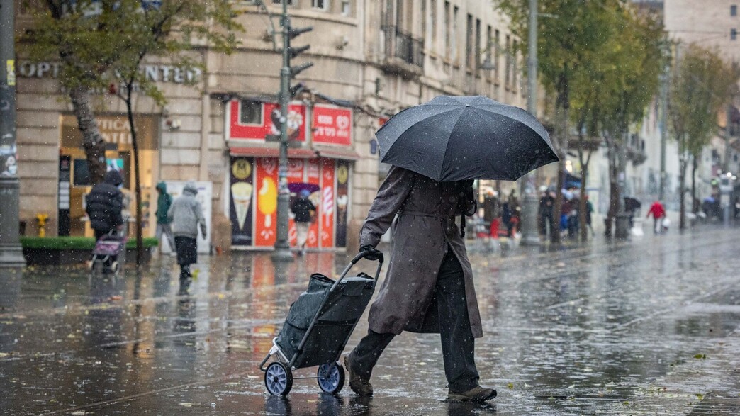 גשם כבד בירושלים