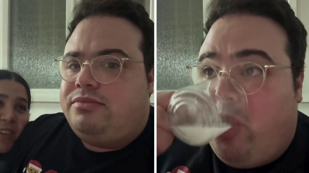 אוראל צברי שותה את חלב האם של אשתו