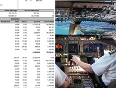 הטייס חשף את תלוש המשכורת שלו – והשאיר אותנו בהלם